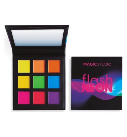 IDC Palette Fard a Paupières 9 Couleurs Flash Neon