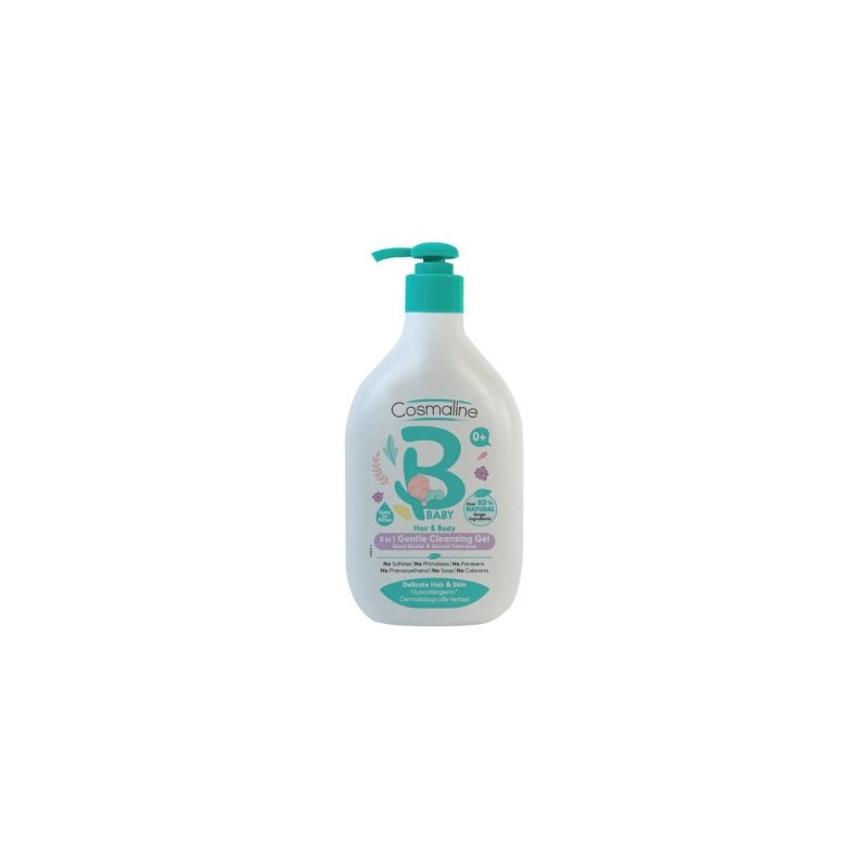 Cosmaline Bébé Gel Nettoyant 2en1 Cheveux et Corps