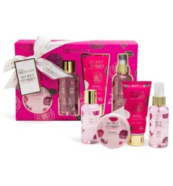 IDC Coffret De Bain Secret Stories rose Edition