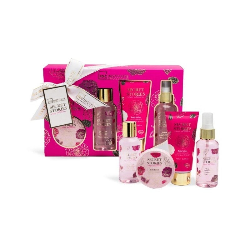 IDC Coffret De Bain Secret Stories rose Edition
